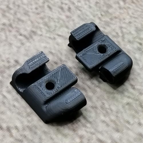 ULEIVA Ersatz Endkappen Set 2 Stck Schwarz kompatibel mit Kederleiste Zierleiste Endstück für Wohnwagen kompatibel mit Tabbert Dethleffs Hobby LMC TEC (Schwarz)