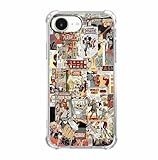 hendicow Case for iPhone 16e/17e with Superhero Design,Cartoon Comic Pop Culture Art Collage,Clear Soft TPU Bumper Case,6.1'(Hero,16e)