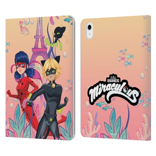 Étui en cuir durable iPad Air 11 motif Aqua Ladybug haute définition