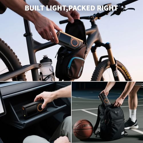 OlarHike Tire Inflator Portable Air Compressor, Cordless Electric Bike Pump photo 8