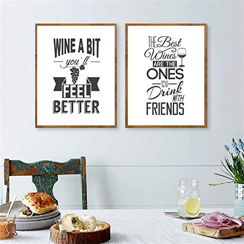 Vin et bière affiche noir et blanc pour ambiance bistrot loft