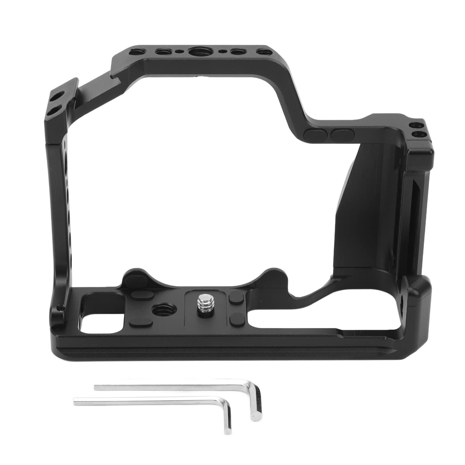 Jaula de Video para cámara Equipo de Jaula para cámara de aleación de Aluminio con Zapata fría Orificio de localización para cámara M50 M5 M50II Diseño de múltiples Orificios