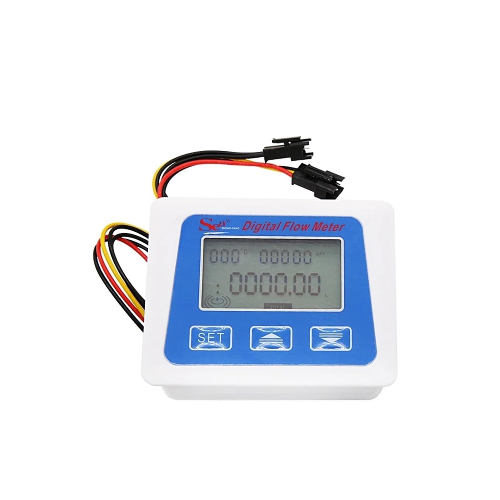 Medidor De Sensor De Flujo De Agua Con Pantalla LCD Digital, Medidor De Flujo, Totámetro, Registro De Tiempo De Temperatura Con Sensor De Flujo G1/2 3/4 De 1 Pulgada(1 inch)