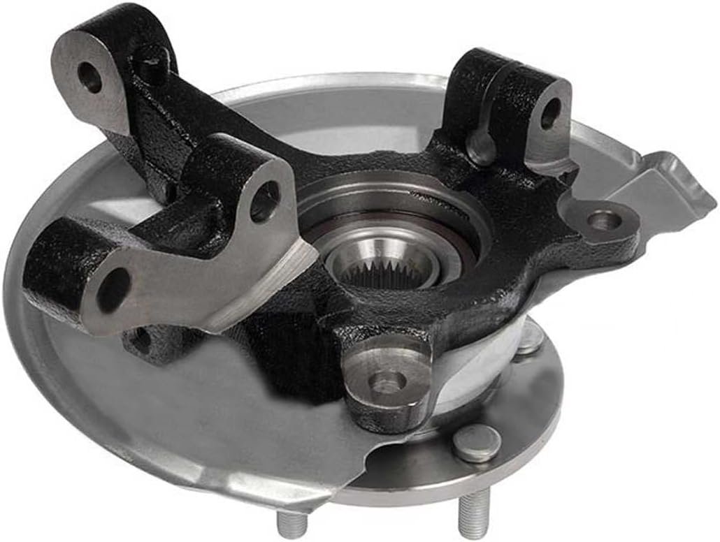 AutoShack Front Steering Knuckle & Wheel Bearing Hub Assembly 5 Lugs Passenger Side Replacement for 2007-2017 Jeep Patriot Compass 2007-2011 2012 Dodge Caliber 1.8L 2.0L 2.4L 4WD AWD FWD KN798412