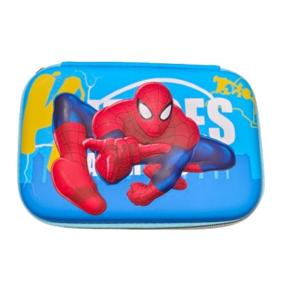 Praha 3D Hardbound Pencil Pouch, Smiggle Pouch EVA Material Pencil Case, Large Pen Holder Box with Multi-Compartment, Cosmetic Pouch Bag Stationery Organizer for Kids, (Multicolor) (A)