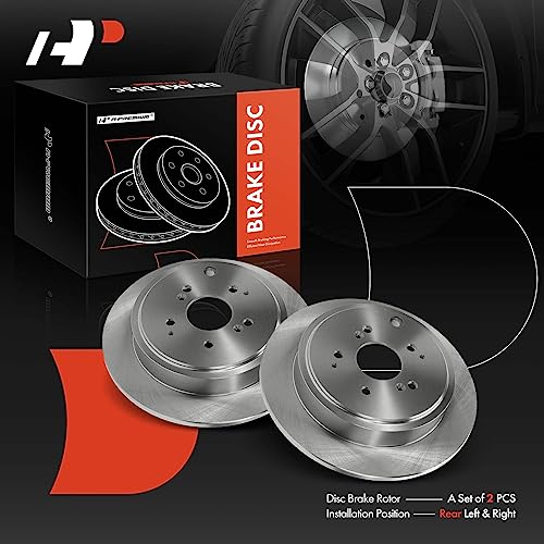 A-Premium 12.32 Inch (313mm) Rear Solid Disc Brake Rotors, 2-Pack by A-Premium - Used condition - Image 7