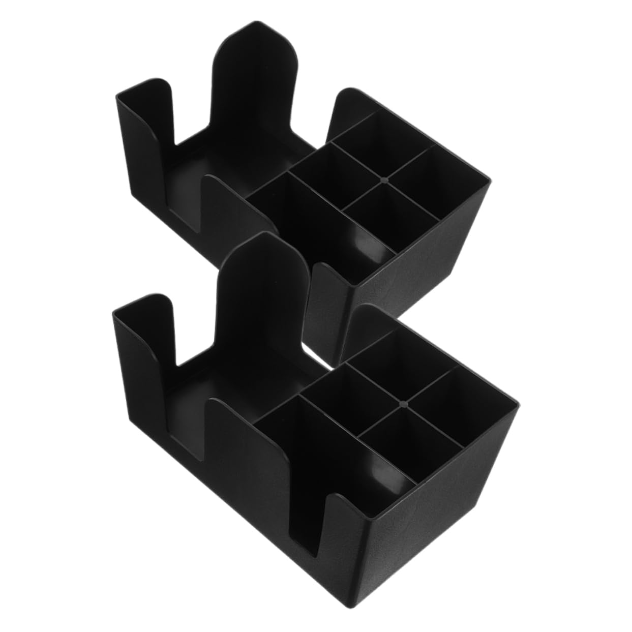 KICHOUSE 2pcs Tea Bag Holder Storage Box Condiment Organizer with Compartments for Countertops Bars Material for Sugar Packets Tea Bags