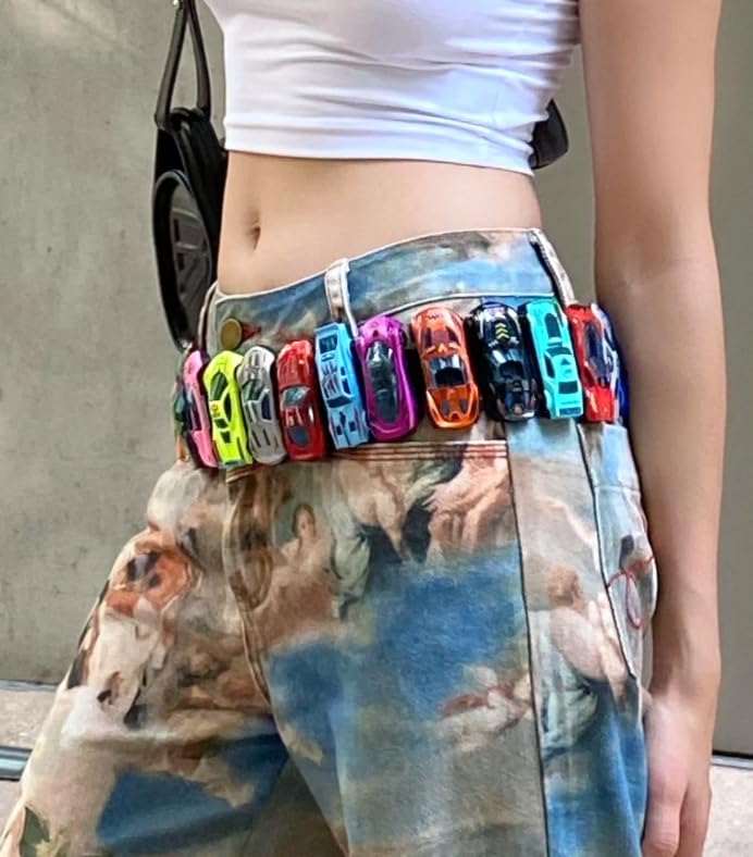 Womens Y2K Toy Car Cute Belt Aesthetic Vintage 2000s Fancy Belts Grunge Trendy Harajuku Gothic Accessories4