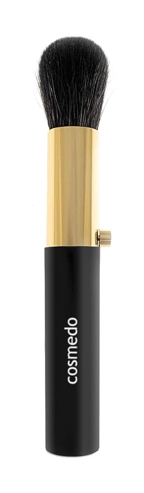 3.チークブラシ 持ち手は黒檀で灰リスを使った丸型 チークブラシGO01 3.チークブラシ 持ち手は黒檀で灰リスを使った丸型 チーク