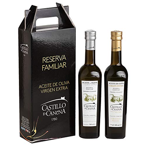 Castillo de Canena Family Reserve - Extra Virgin Olive Oil - 2 Bottles of 500 ml Arbequina and Picual by Oliva Oliva Internet SL