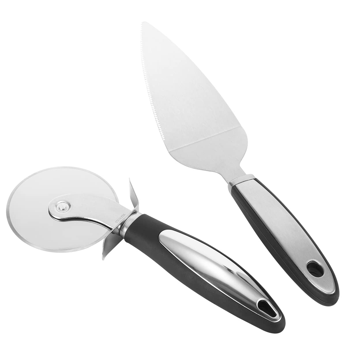 HORRAu Professional Cookhouse Pizza Cutter Wheel Set, with a Knife and a Shovel