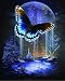 Full Drill Diamond Painting Kit for Beginners, BENBO DIY 5D Butterfly Moon Diamond Painting by Number Kits Cross Stitch Crystal Rhinestone Embroidery Arts Craft for Home Wall Decor, 15.8In X 11.8In