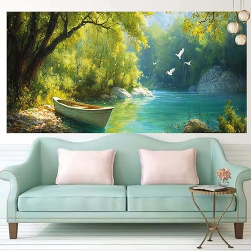 Diamond Painting Oiseau 60x150cm avec Kit Complet de Peinture Diamant Grand Format pour Adulte