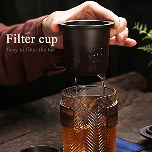 Tolog Travel Chinese Kung Fu Ceramic Teapot Portable Handmade , Teapot Teacups All In One Gift Bag For Adults thumb #3