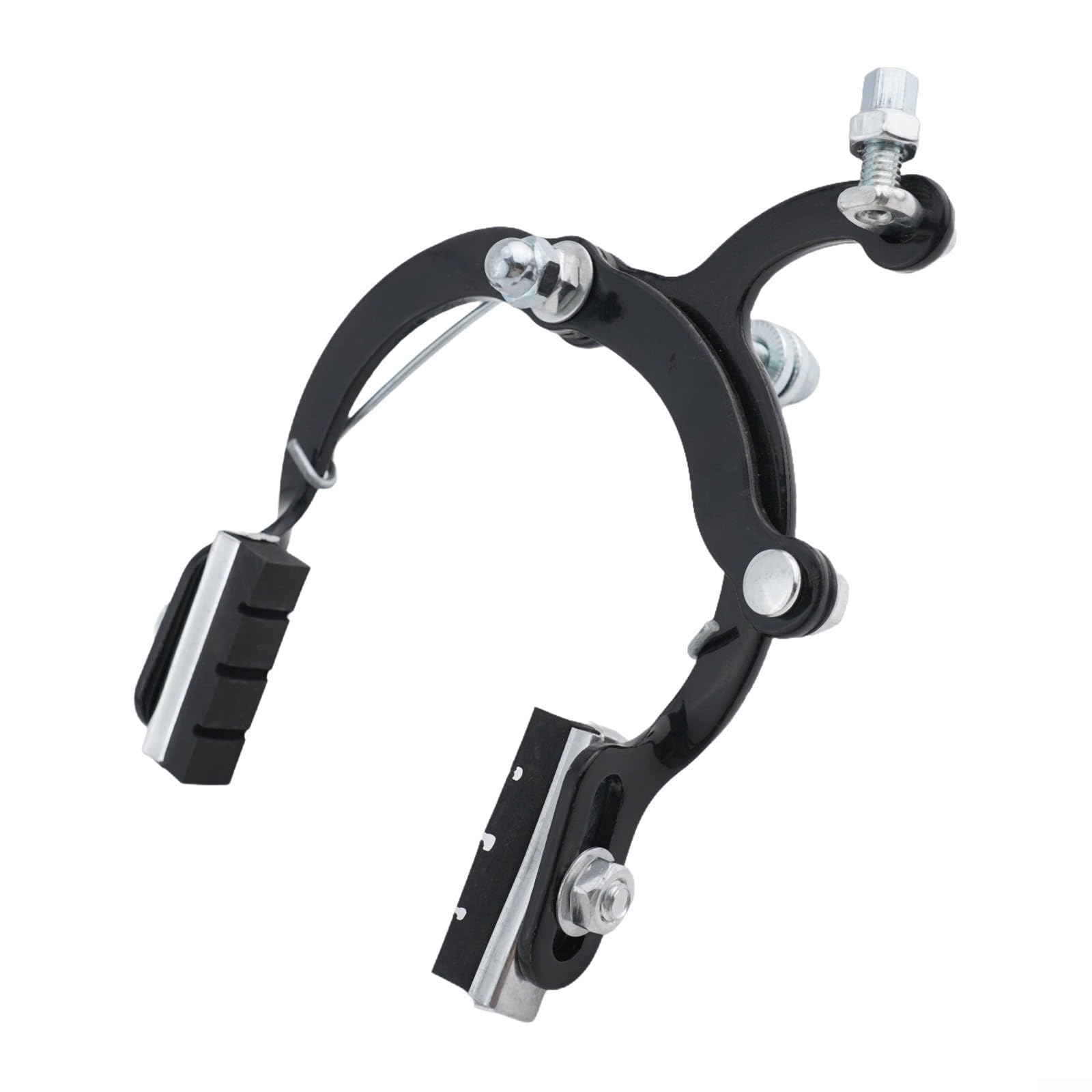 Paire de freins avant et arrière pour vélo avec design symétrique pour un freinage uniforme et stable, convient pour les systèmes de frein à pince sur les vélos de route 20 26" (noir)