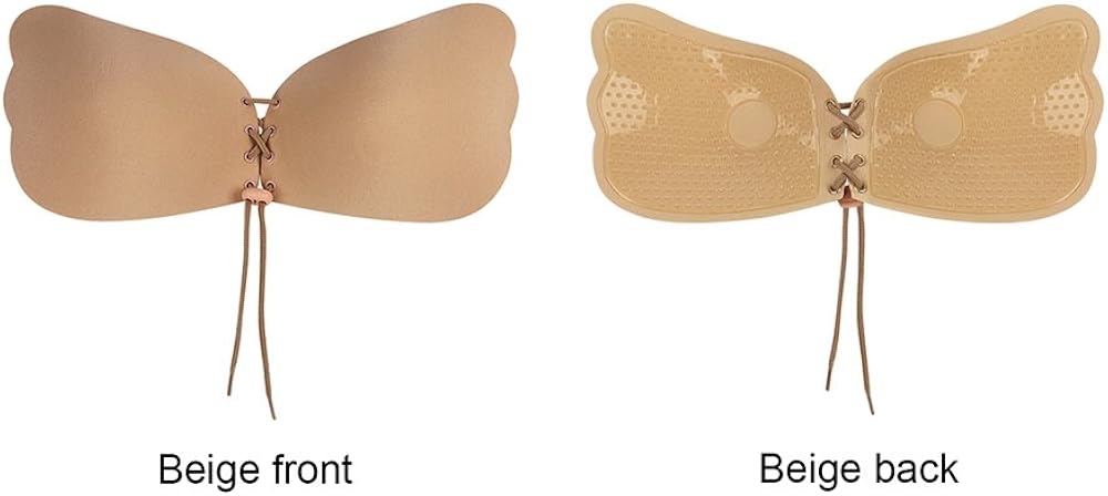 Desirelove Self Adhesive Bra 2 Pack Strapless Backless Reusable Invisible Stick Push-up Silicone Bras