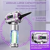 Lyiazsoy Car Vacuum Cleaner Cordless,27000PA High Power Mini Vacuum Cleaner,Rechargeable Handheld Vacuum Cordless,car hoovers for Pet Hair, Home, Office, Kitchen,Pc,sofa - Image 6