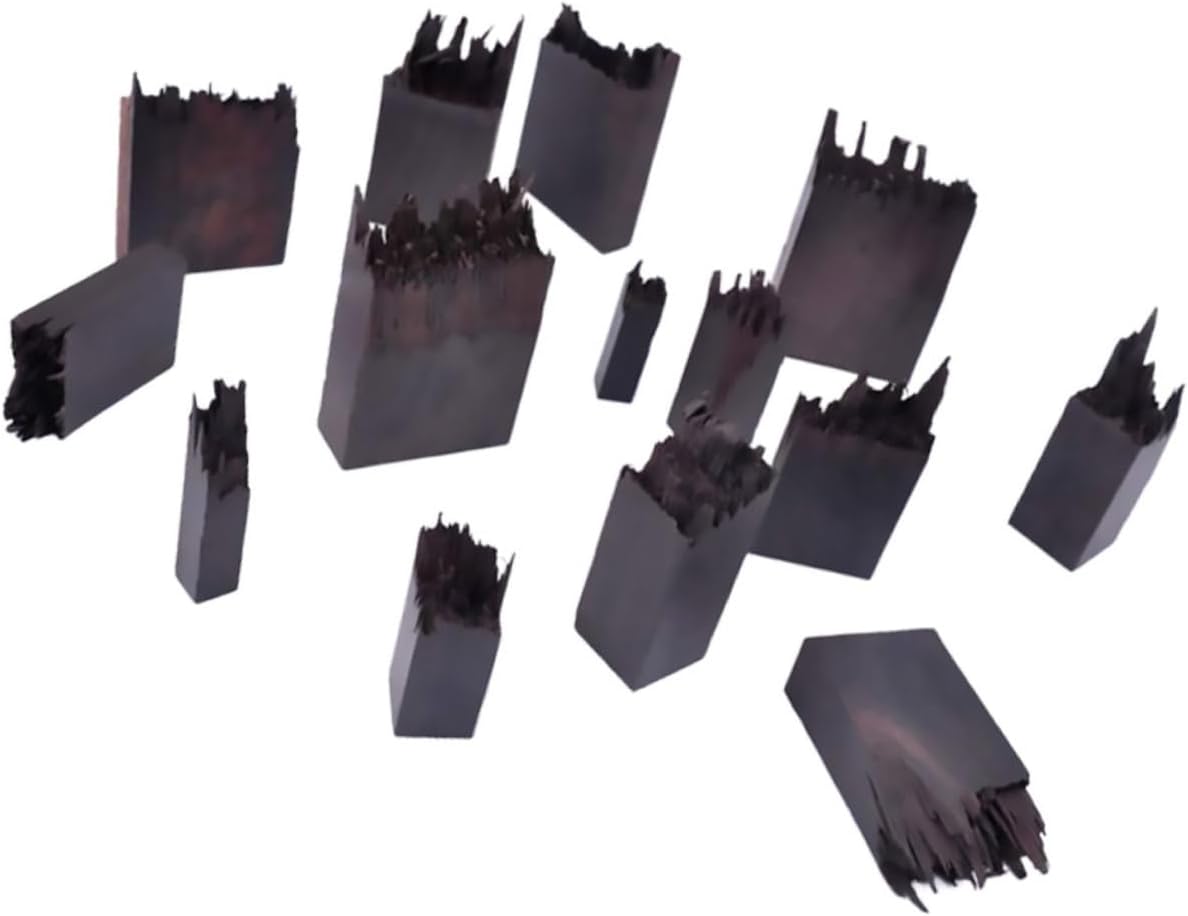 Vaguelly 14pcs Miniature Landscape Material Mixed Style Light Brown Broken Wood for Creative Crafting and Home Decor for Gardens Courtyards and Decorative Fences