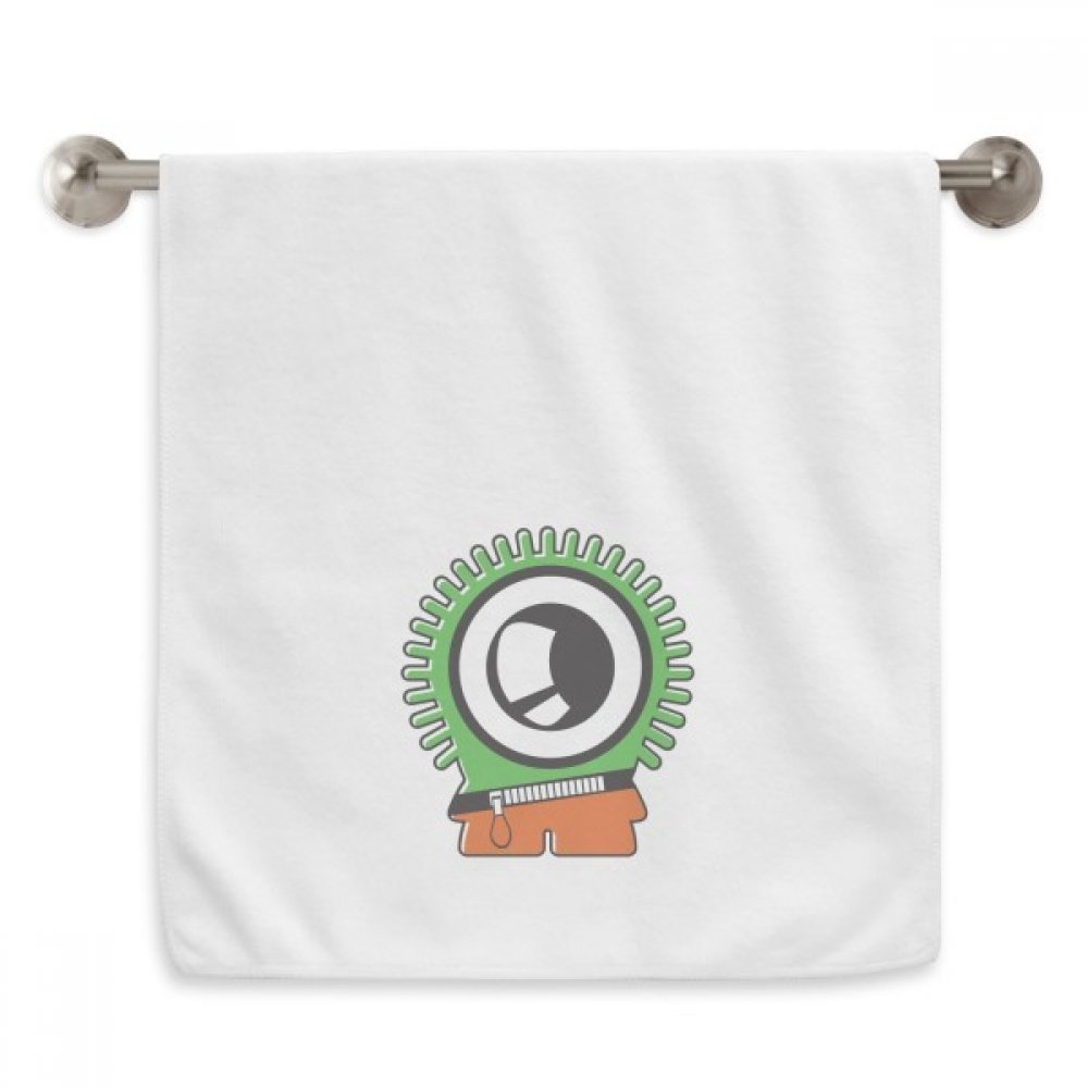 Serviette débarbouillette univers alien vert pour éliminer l'humidité