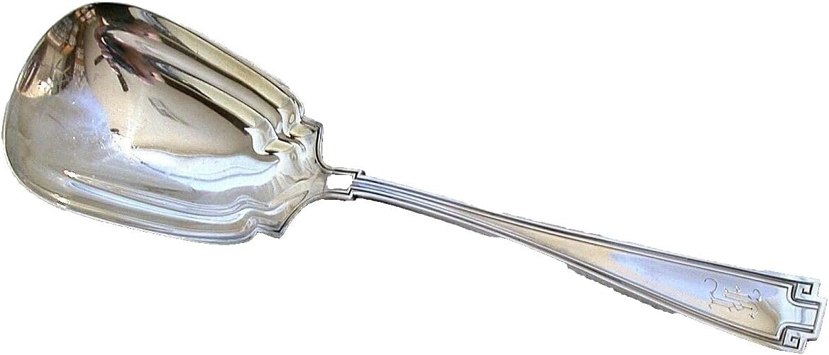 Vintage Monogram Sterling British 8 3/4" Serving Spoon AS31/1726