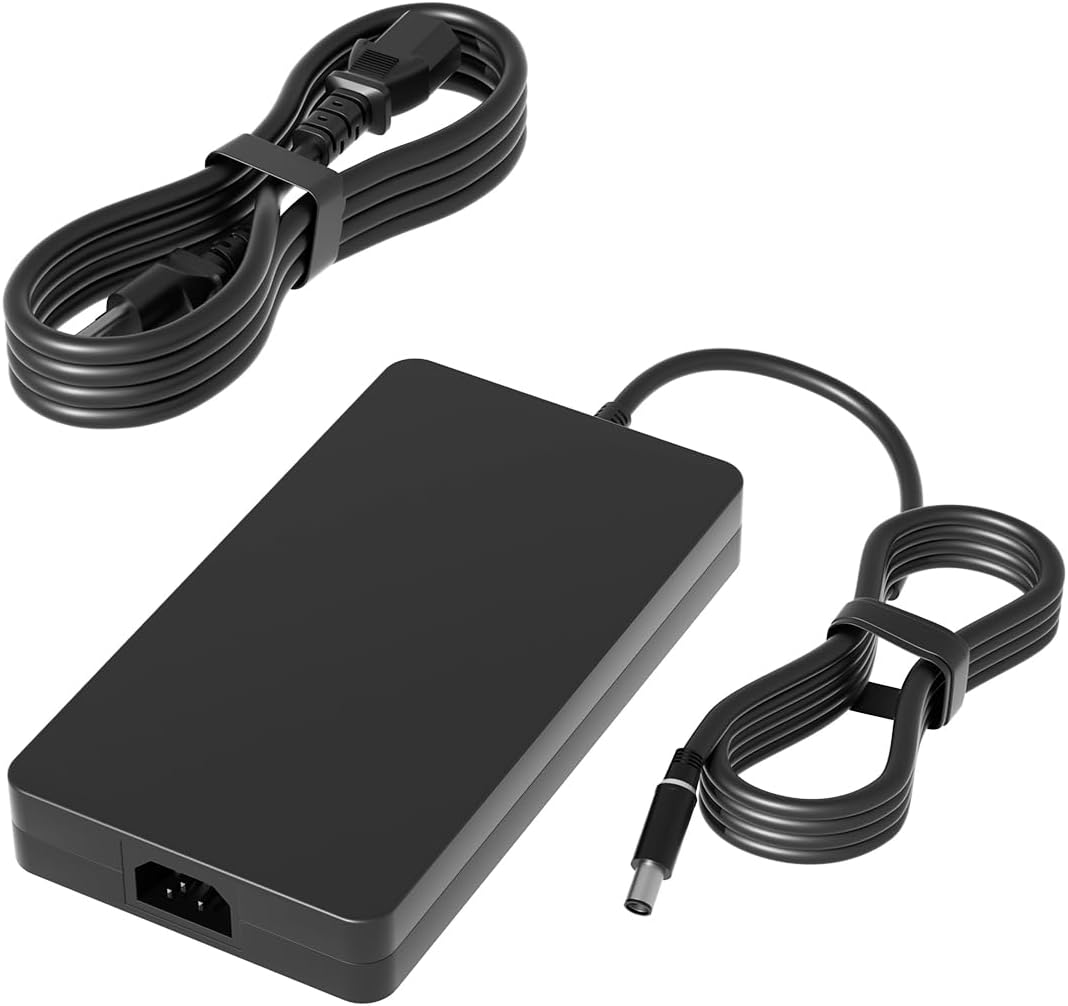 HSXIRQA 240W 180W AC Charger Fit for Dell G15 G16 G7 G5 G3 5500 5505 5510 5515 5511 5520 5521 5525 5530 5535 5587 5590 7500 7588 7590 7700 7790 7620 7630 3500 3579 3590 3779 LA240PM160 Gaming Laptop