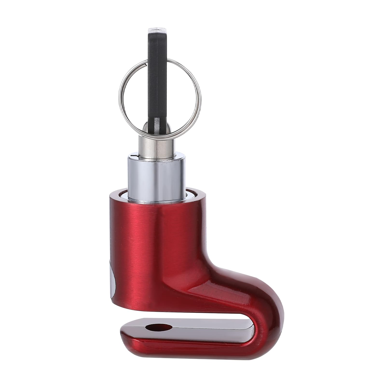 Disc Brake Lock for Motorcycle Accessories, Safety Disc Wheel Lock E Scooter Lock Anti-Theft Mountain Road Bike Padlock with 2 Keys for Bike, Electric Bike, Skateboards, Strollers Hover Disc Locks Red