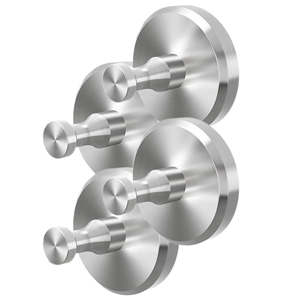 UDSKNV[KSL Suction Cup Hooks No Drill Suction Cup Holder Hanger Holder Towel Hooks for Window Bathroom Mirrors Shower Silver