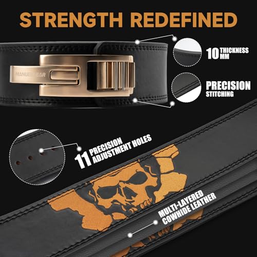 Image of Lever Lifting Belt for Man and Women, Weightlifting with Adjustable Heavy Duty Buckle, Professional Weight Lifting Belt