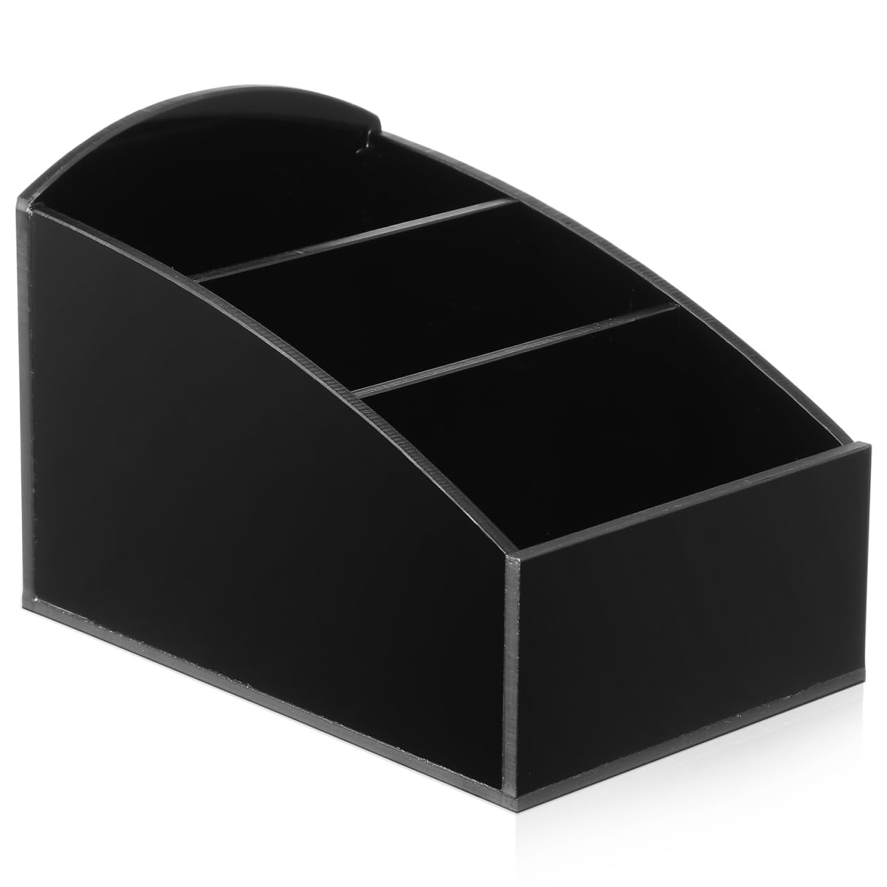 SOIMISS 3 Niveles Caja De Te Infusiones Organizador Acrílico Negro Para Café Especias Azúcar Estaciones Soporte Sobres Almacenamiento Encimeras Cocina Hotel Restaurantes Despensa Bar Length 4.91 Inch