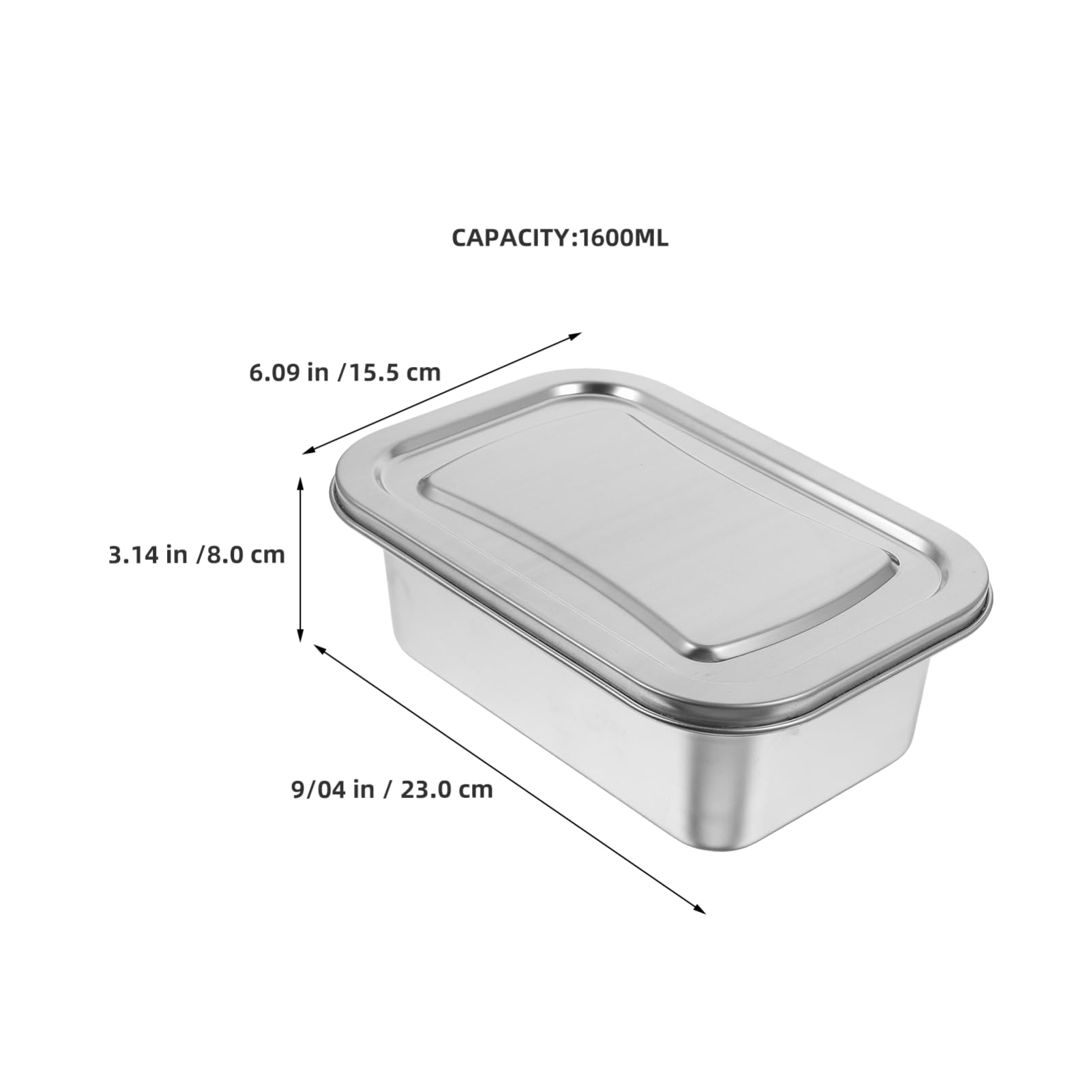 PRETYZOOM 2piezas Contenedores Para Helado De Acero Inoxidable Para Congelar Alimentos Cajas Aisladas Para Postres Caseros Para Guardar Helados Frescos Refrigerador