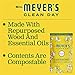 MRS. MEYER'S CLEAN DAY Air Freshener Sachets, Fragrance for your Locker, Car, Closet, and Gym Bag, Honeysuckle, Pack of 3