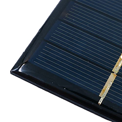 Packung mit 6 ZONADAH 0.6W 3V Mini Solar Panels, Batter Charger, DIY Home, Science School Projekte, Camping, Angeln, Wandern Outdoor Garten Licht Ladewerkzeuge