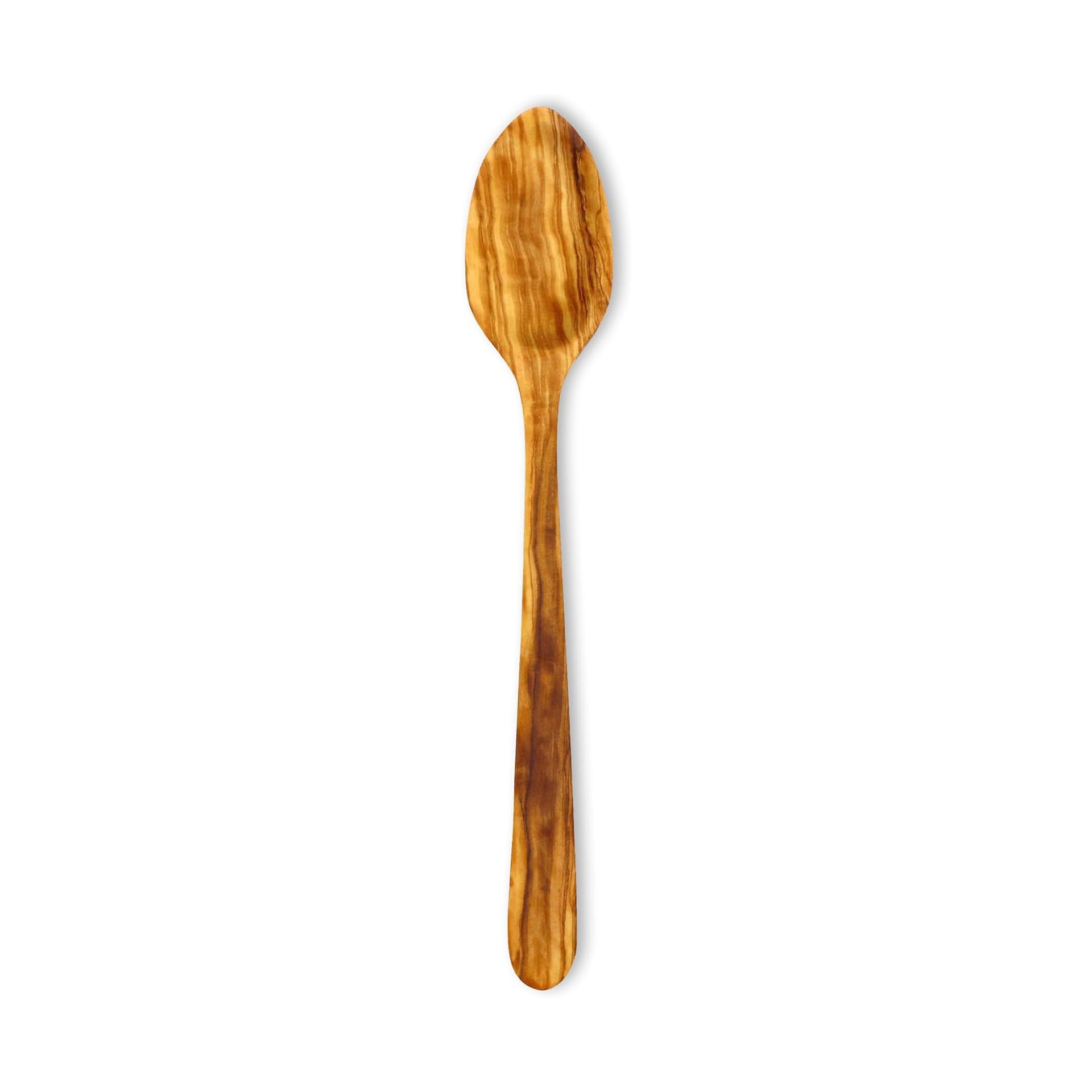 Justa La Fusta | Cuchara Madera Cocina | Utensilios, De Olivo, Fabricada Artesanalmente en España, (31,5 x 5 cm) | Resistente