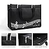BestSounds Piano Bag, Zipper Waterproof Music Book Tote Bag Piano Accessories for Women, Gifts for Musicians (Black Music) #2