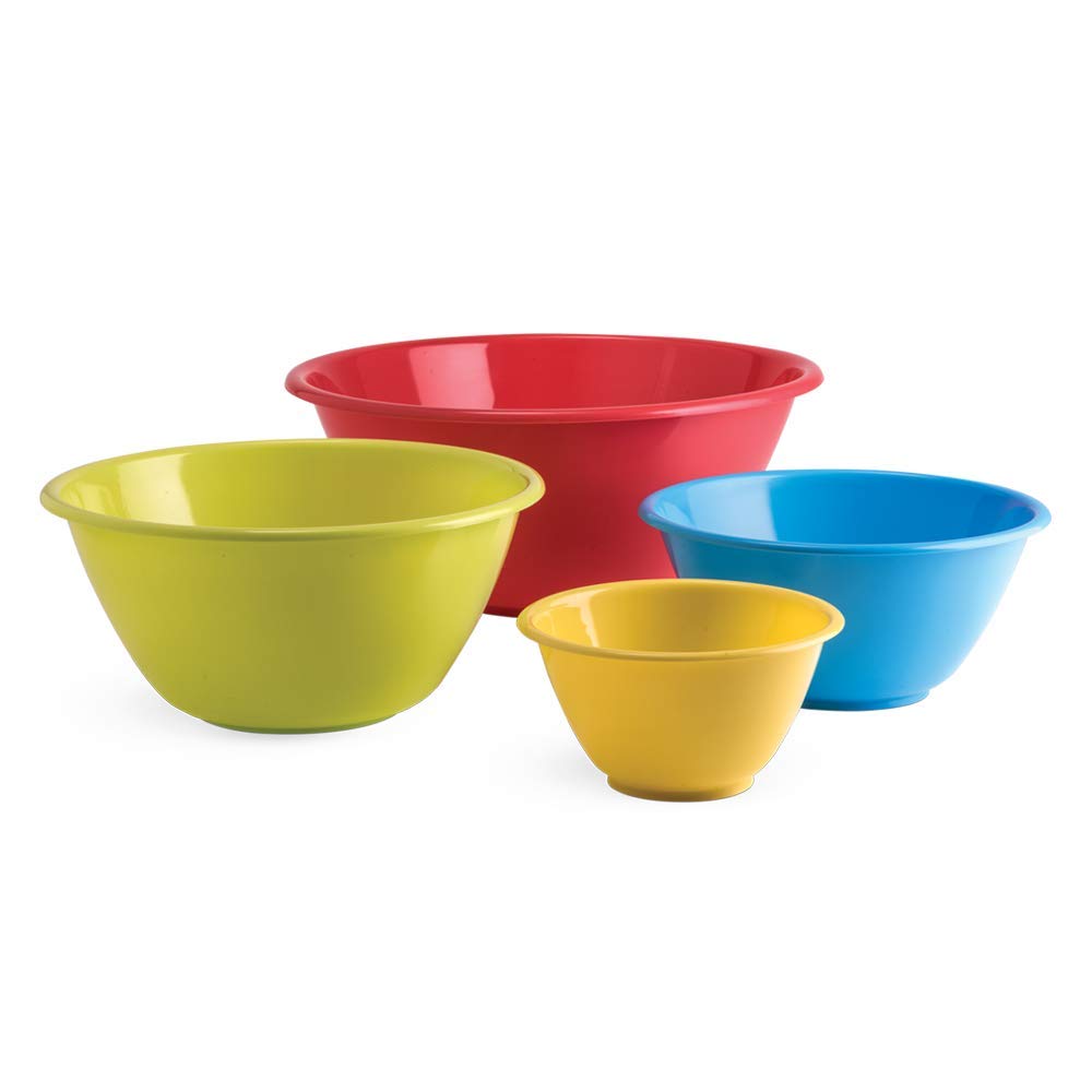 All Time Plastic Bowl, Multi-Colour, 404046-15, 4 Pieces