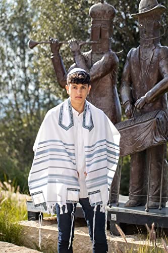 Personalized Peace Tallit, Wool Tallit, Bar Mitzvah Tallit, Wedding Tallit, Hebrew Prayer Shawl2