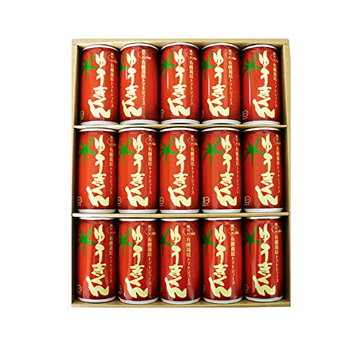 有機トマトジュース 食塩無添加 有機 トマト ジュース 有機栽培 トマトジュース 190g×15本 箱入 北海道 谷口農場 ゆうきくん とまと ジュース 有機 JAS 認定商品 ソフトドリンク 野菜 果実飲料のサムネイル