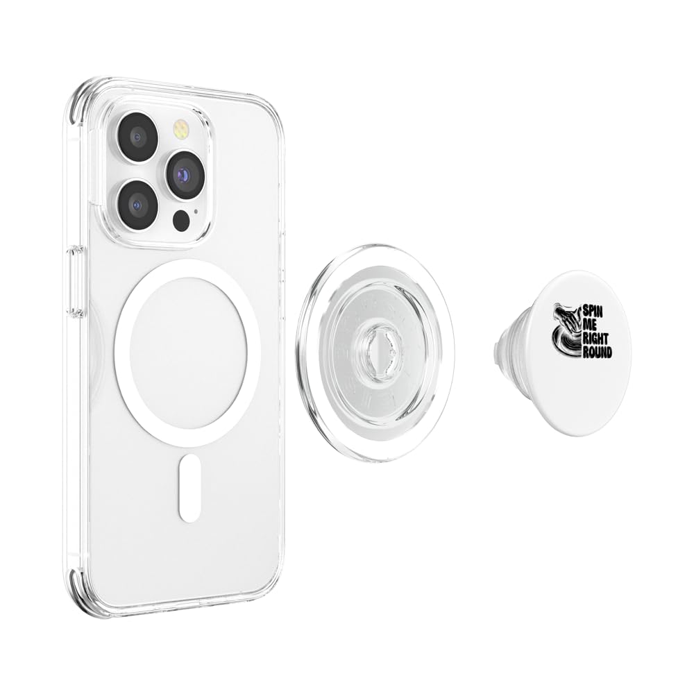 Spin Me Right Round Clay Potter Kiln Pot Making Pottery PopSockets PopGrip for MagSafe, Clear - Image 3