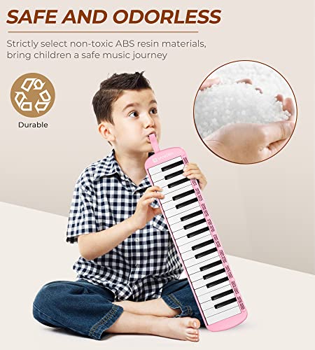 image for Vangoa 37 Key Melodica Musical Instrument Soprano Melodica Air Piano K