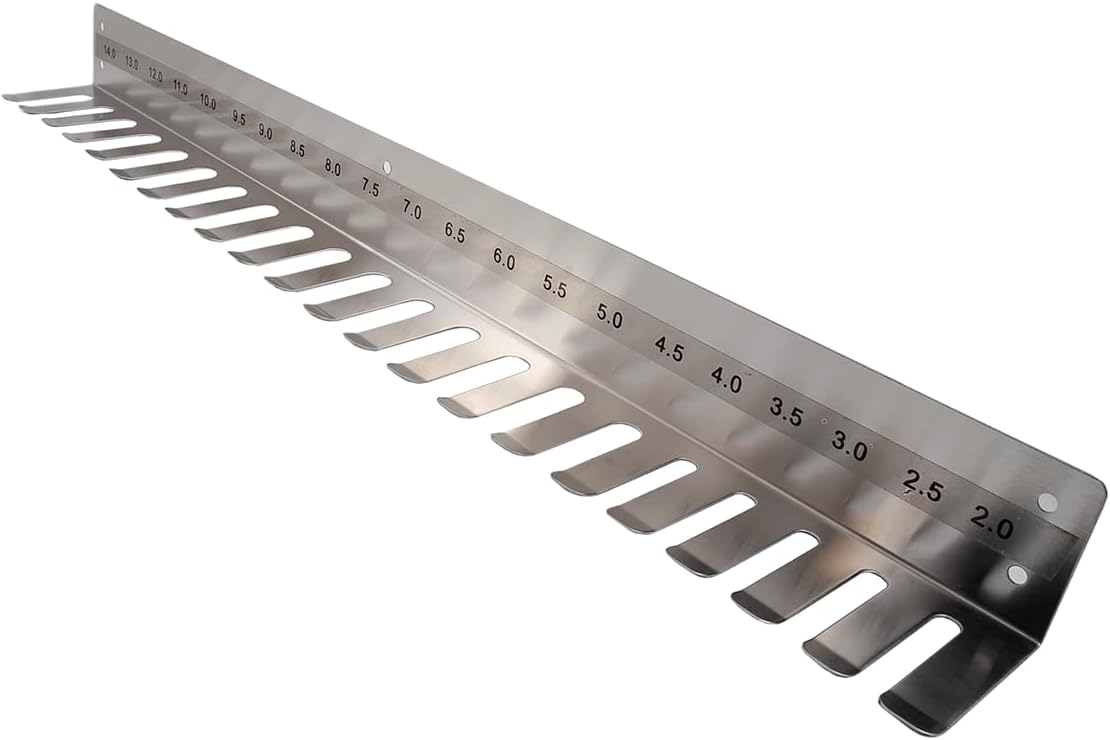 304 Stainless Steel Rack Wall Hanging Frame For Endotracheal Tubes Veterinaria Equipment(2.0-12,57CM)
