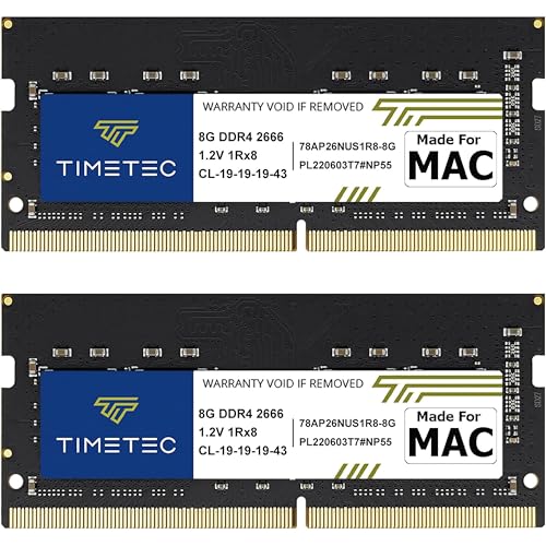 Timetec 16GB KIT(2x8GB) Compatible for Apple DDR4 2666MHz for Mid