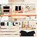 MARFULA 6 FT / 8 FT / 9 FT Folding Gymnastics Beam Foam Balance Floor Beam - Extra Firm - Suede Cover - Anti Slip Bottom with Carry Bag for Kids/Adults Home Use