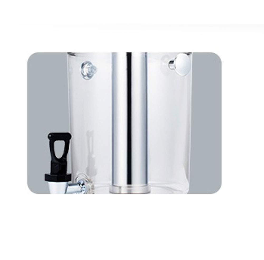 Dispensador de jugos, dispensador de bebidas, recipiente para servir bebidas frías, cócteles, ponche de agua refrigerada, refrescos de acero inoxidable, barra de desayuno buffet