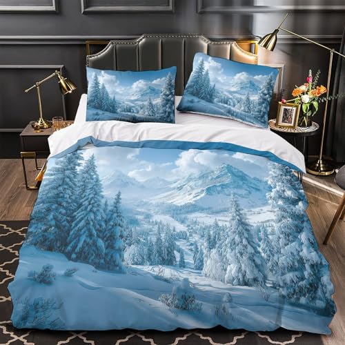 Parure de lit flocon de neige pour chambre de garçons et filles