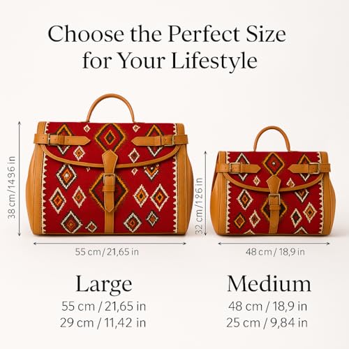 Bolso de viaje Kilim con correa ajustable y diseño bohemio miniatura 3