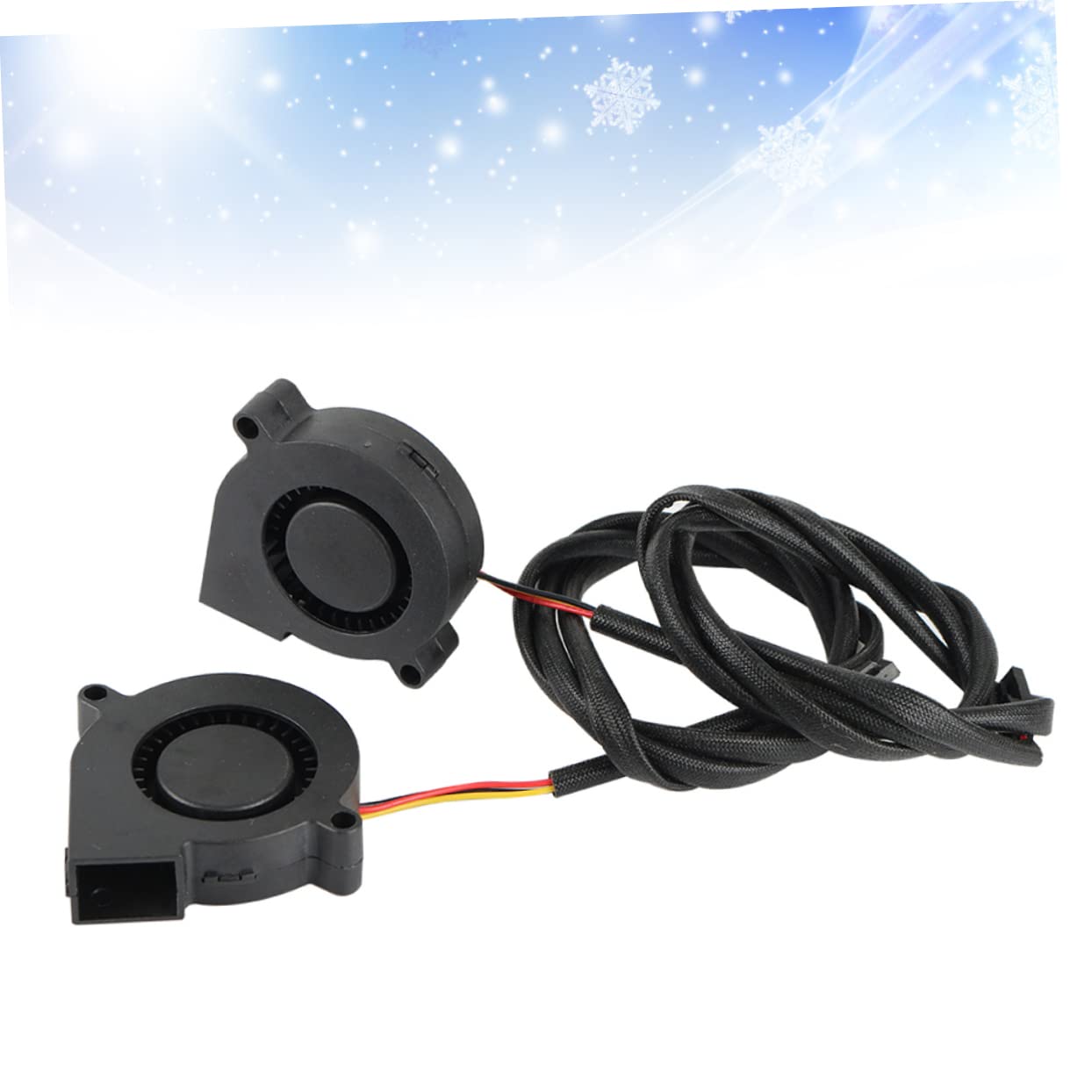 Zerodeko 3 Set Ventola Anteriore A Cuscinetti Idraulici Davanti in Ventilatore Silenzioso Ventilatore Silenziosissimo Ventola Di Raffreddamento Super Silenziosa Black 2 Pezzi*3