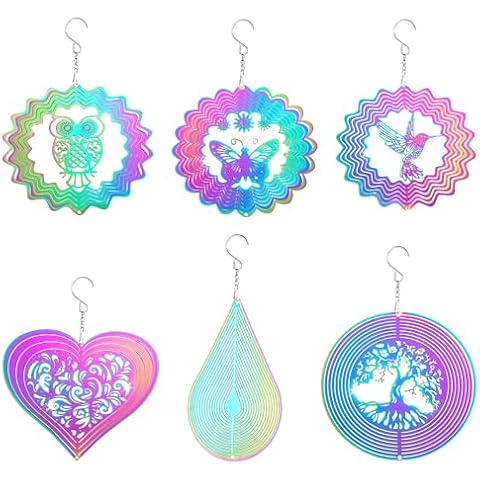 Oxmestus 6PCS 3D Wind Spinners Cover