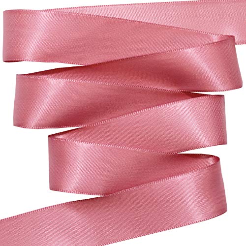 Image of Morex Ribbon 08822 /50-168 Double Face Satin Ribbon, 7 /8 inch x 50 Yd, Colonial Rose