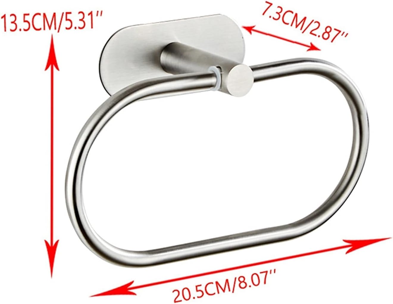 Handrail，Safety Anti Slip Shower Handle, Stainless Steel Stainless Steel Silver Bathroom Hardware Set Towel Rack Toilet Paper Holder Towel Bar Hook Bathroom Accessories Don't Drilling Assi