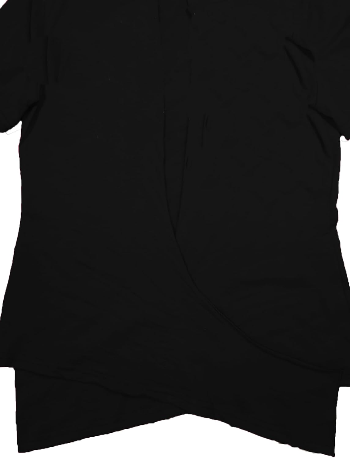 Zoyami Womens Sexy Tie Front Crop Top Long Sleeve Graphic Tee Shirt Clubwear - Image 4